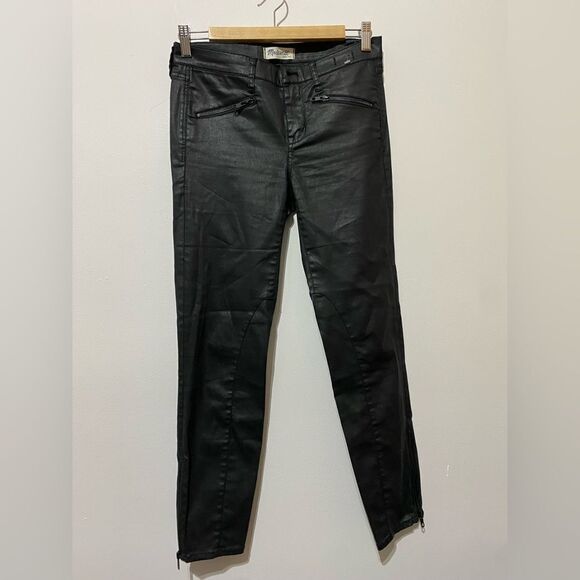 NWOT Madewell Faux Leather Jeans - Picture 1 of 5